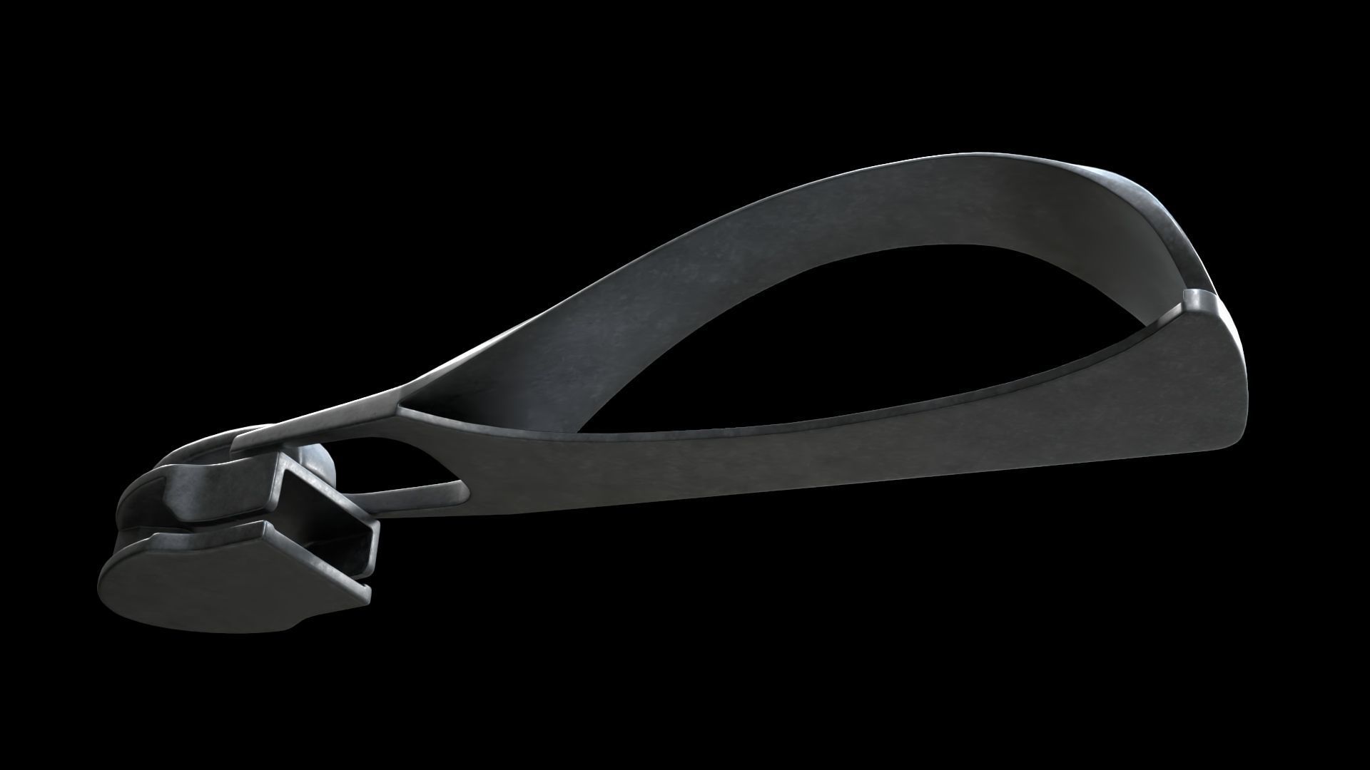 Zipper Puller with Slider  003 Low-poly 3D model_5