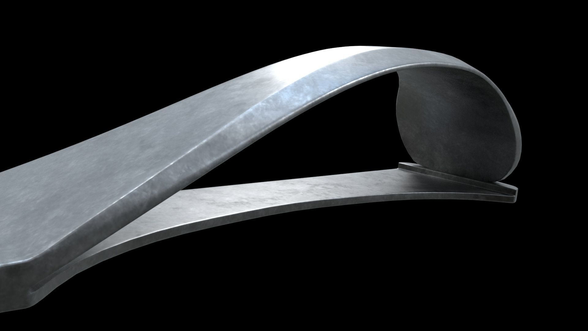 Zipper Puller with Slider  003 Low-poly 3D model_7