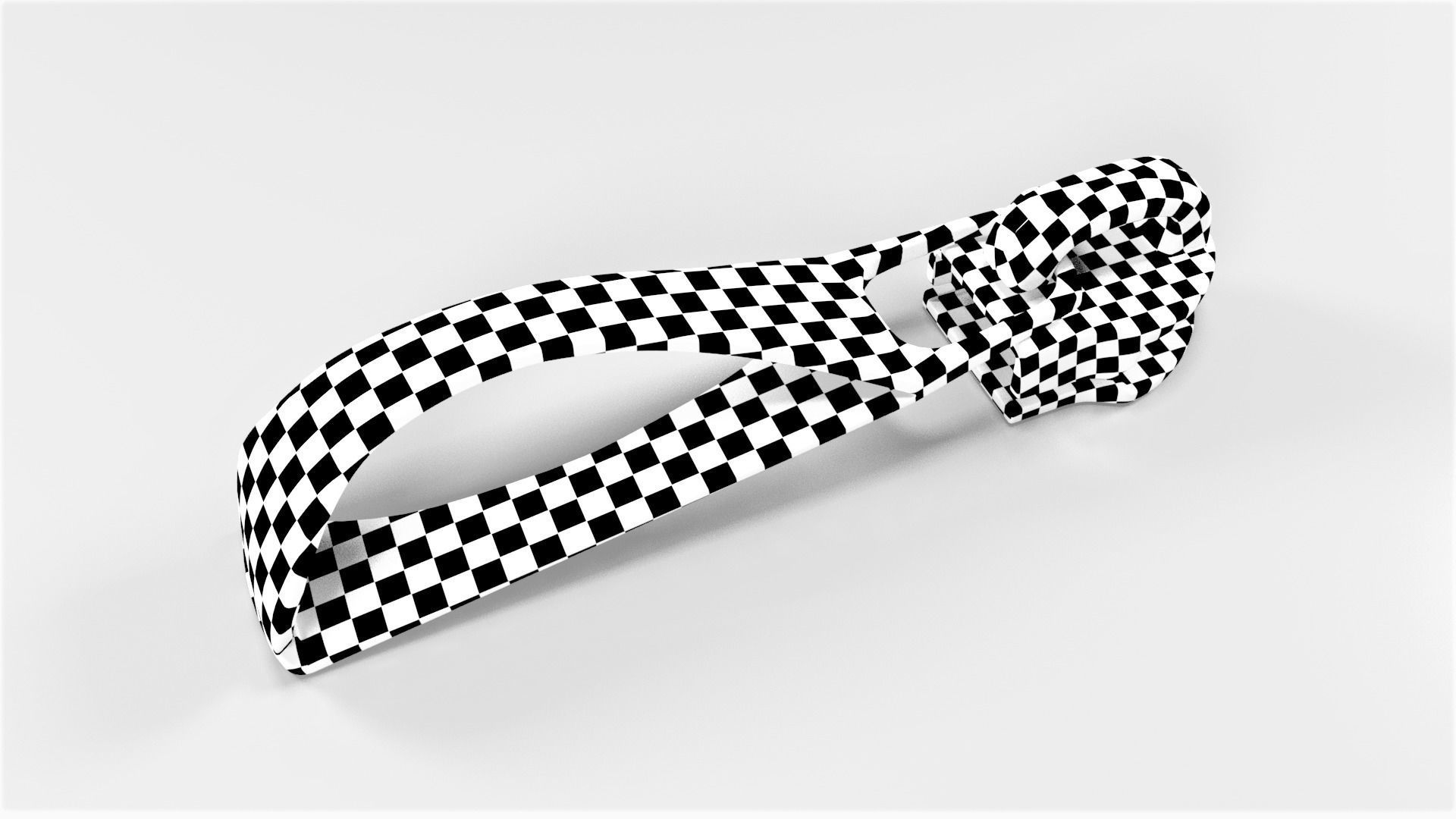 Zipper Puller with Slider  003 Low-poly 3D model_8