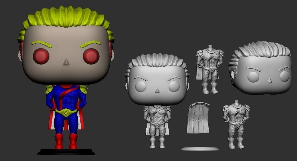 Homelander PopFunko 3D print model_4