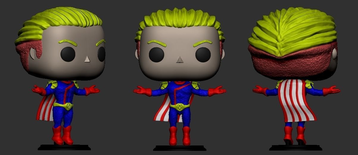 Homelander Flying PopFunko 3D print model_2