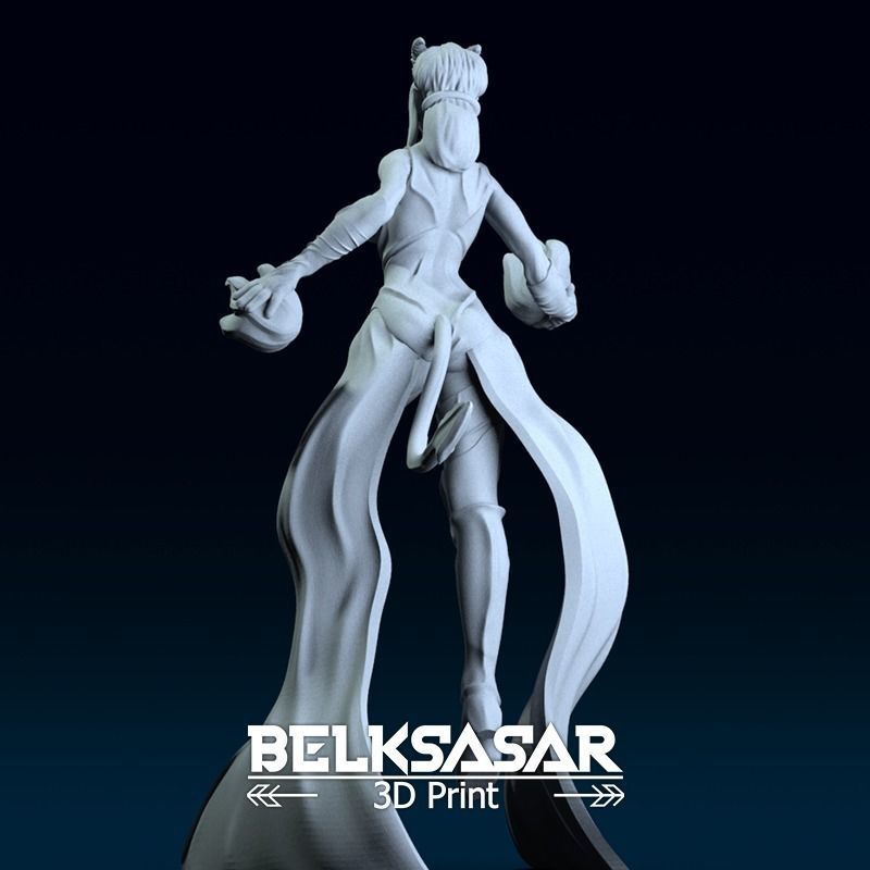 Female Warlock Tiefling 3D print model_3