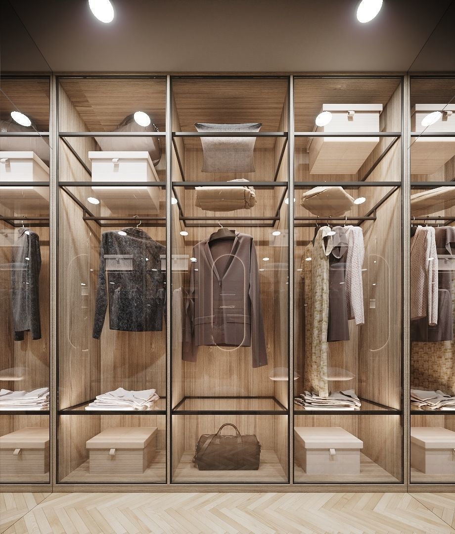 Dressing Room in Bedroom Corona 3D model_1