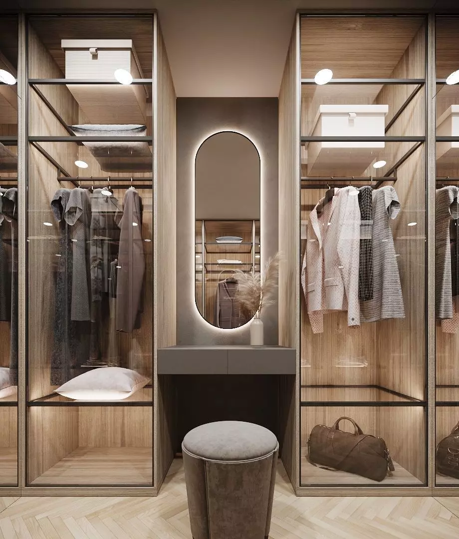 Dressing Room in Bedroom Corona 3D model_0