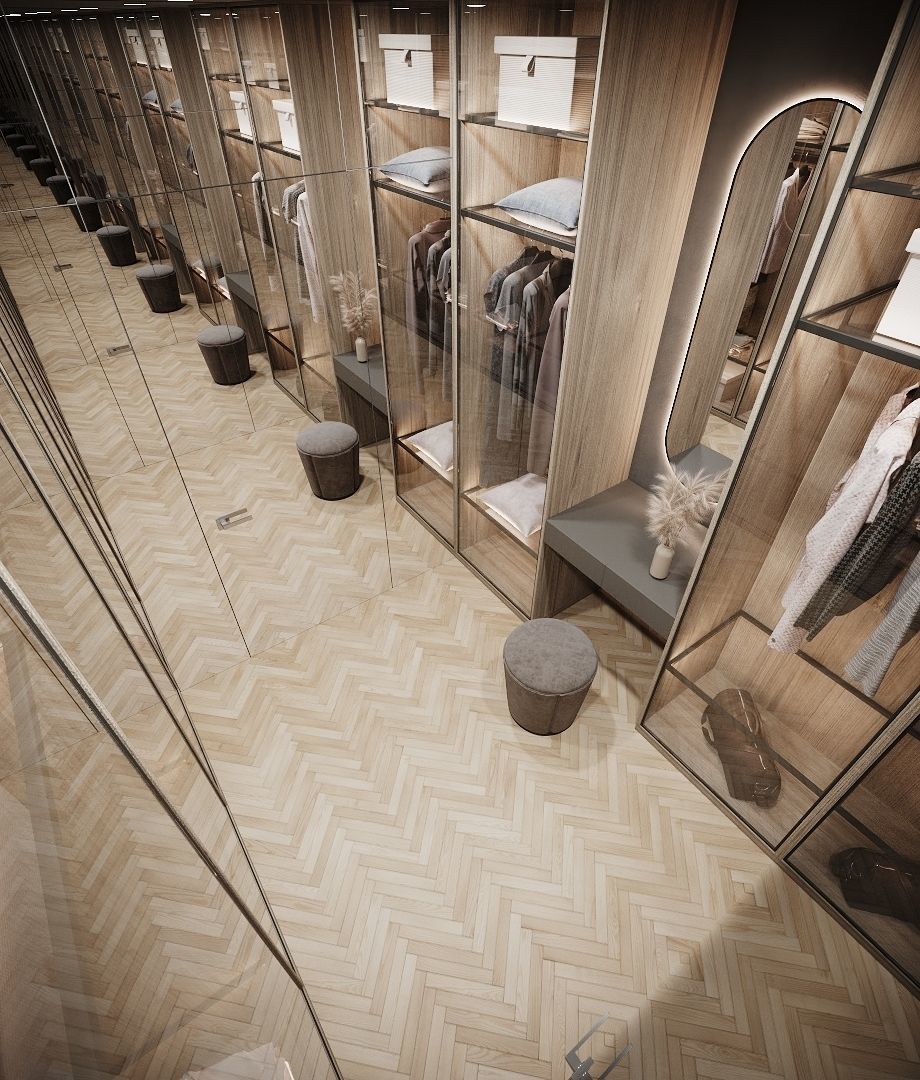 Dressing Room in Bedroom Corona 3D model_2