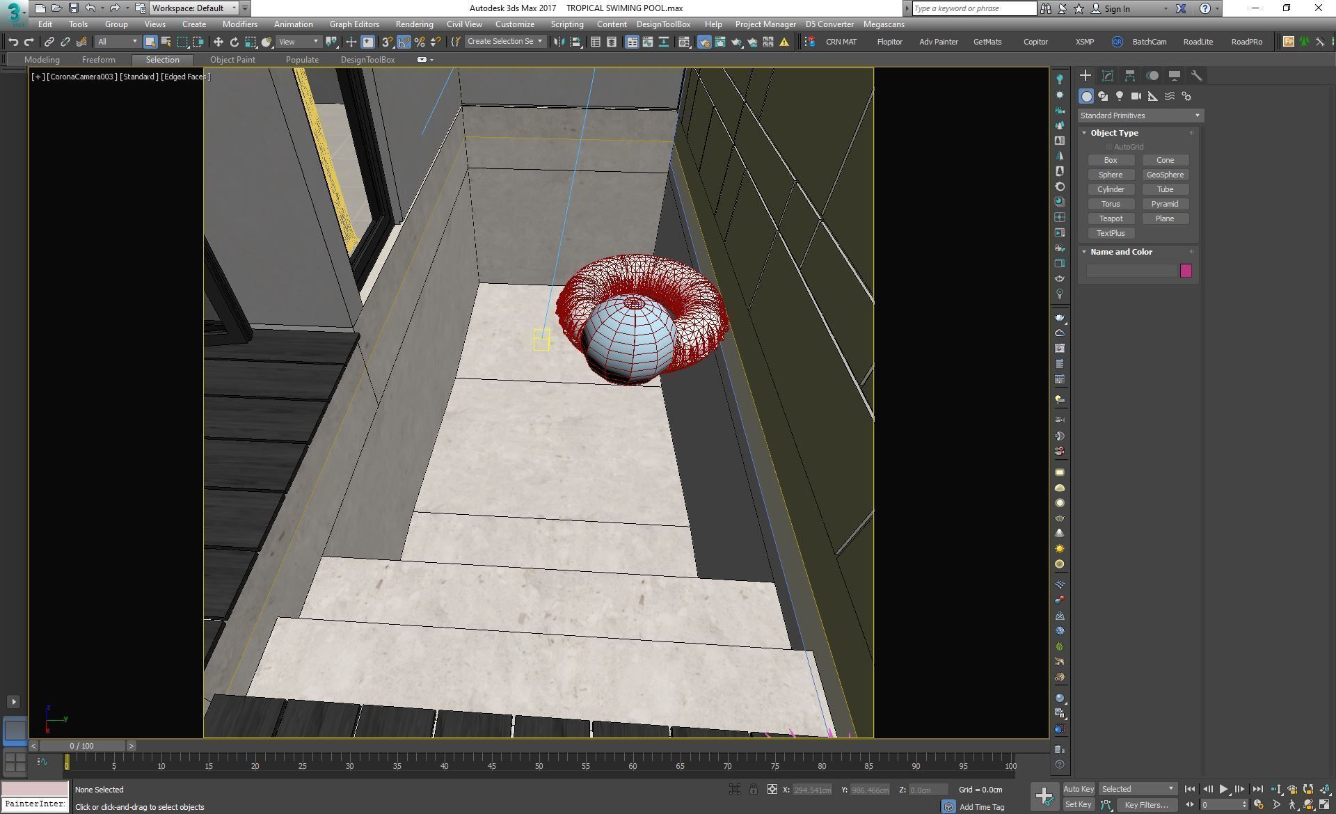 Tropical Swiming Pool 3D model_5