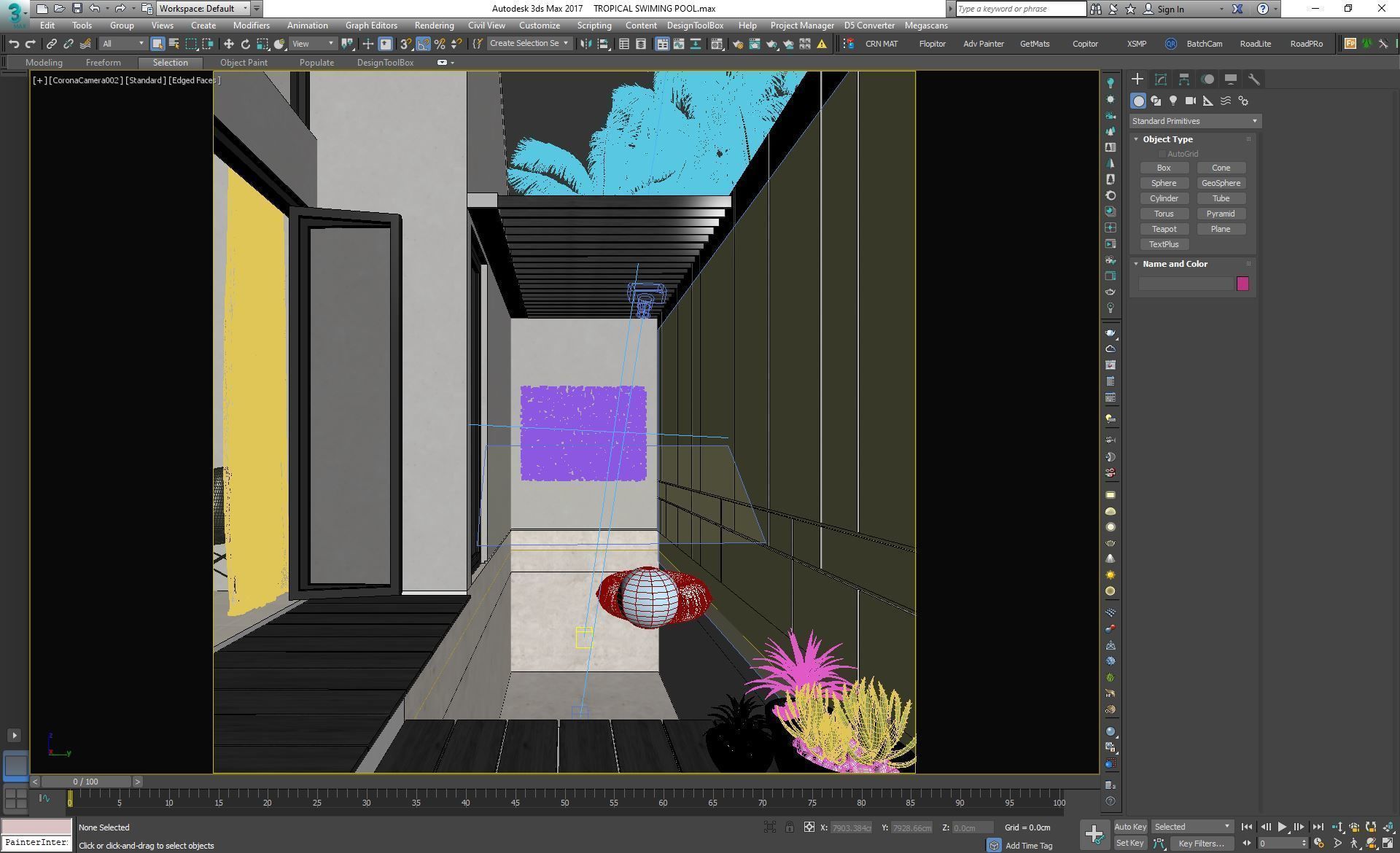 Tropical Swiming Pool 3D model_4