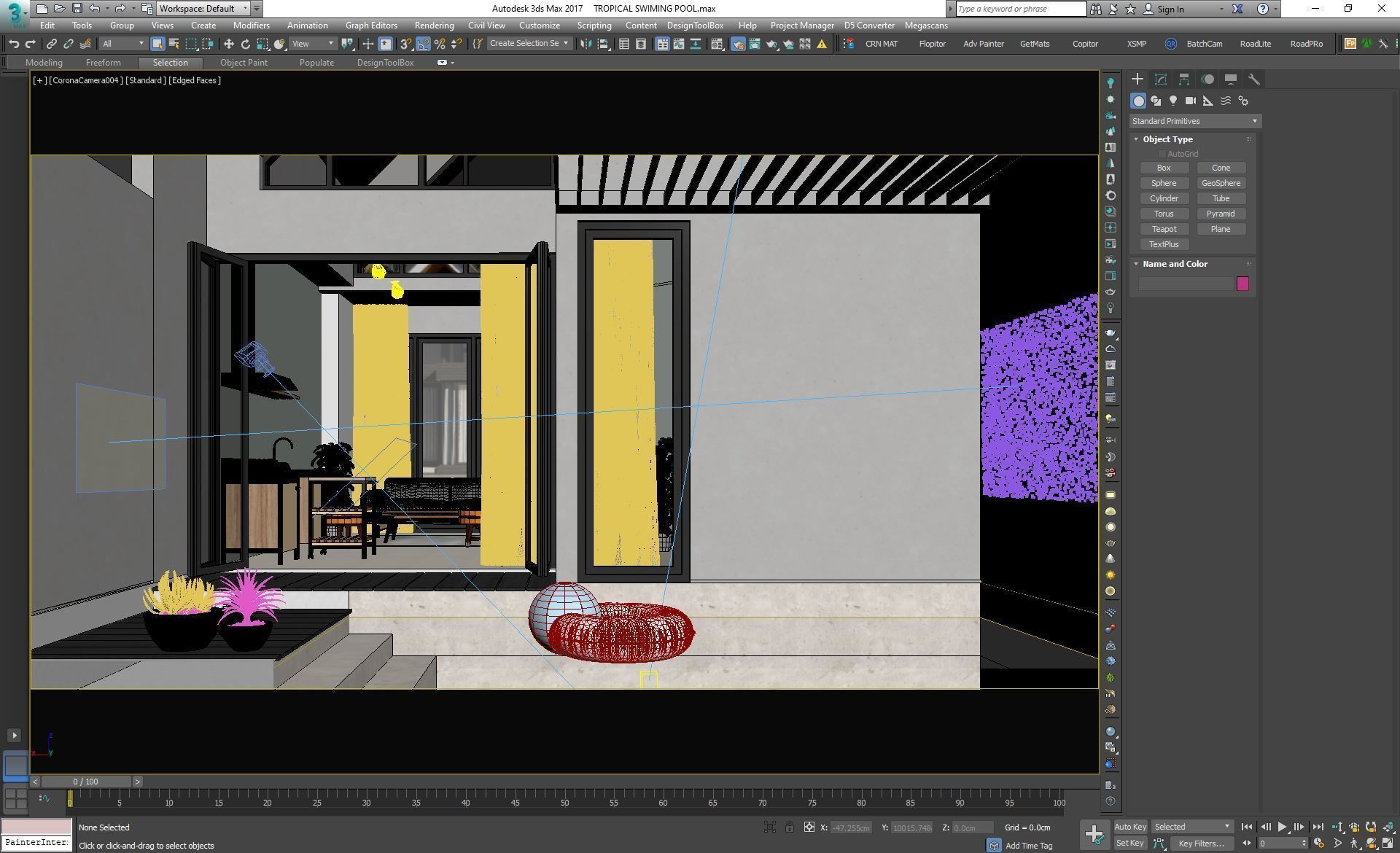 Tropical Swiming Pool 3D model_3