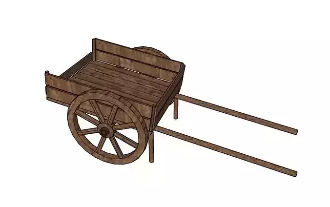 Roman cart 3D model