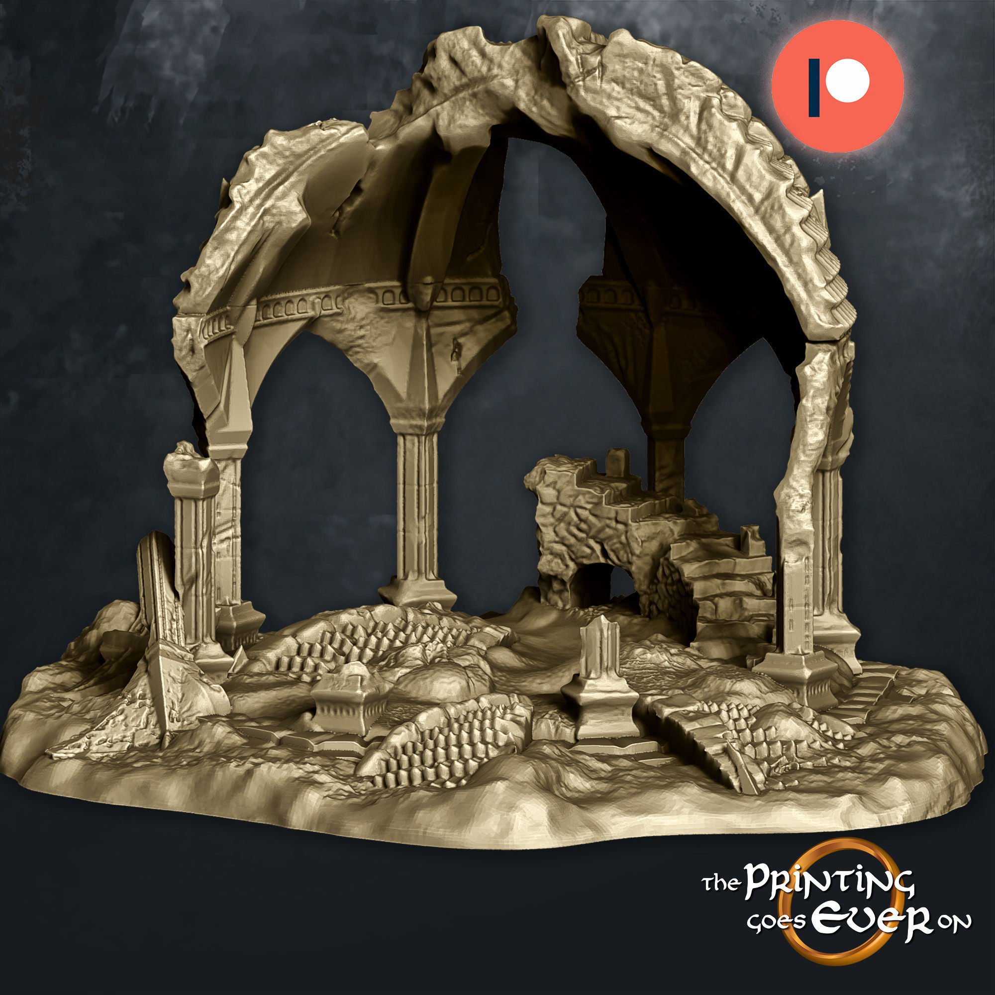 Fehntop Ruins - Supportless Diorama - FDM and Resin