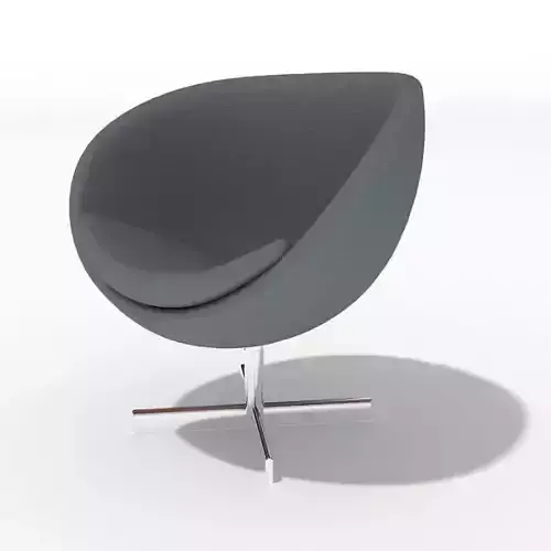 Grey modern lounge armchair 49 am45