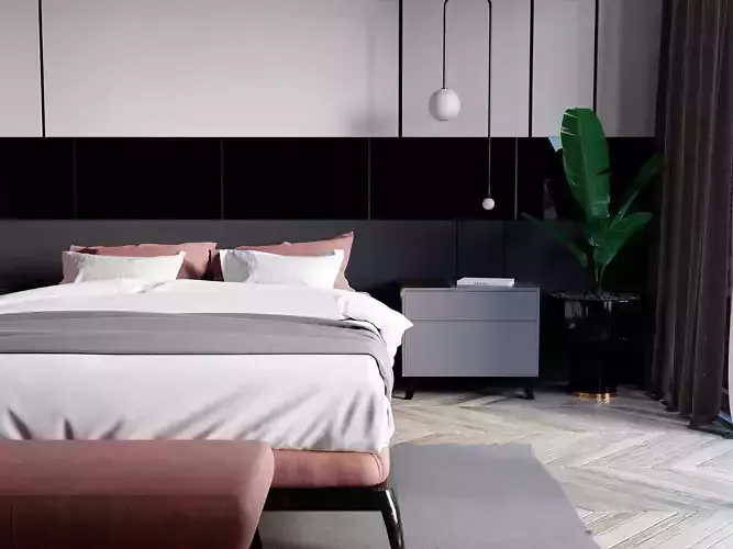 Modern Realistic bedroom