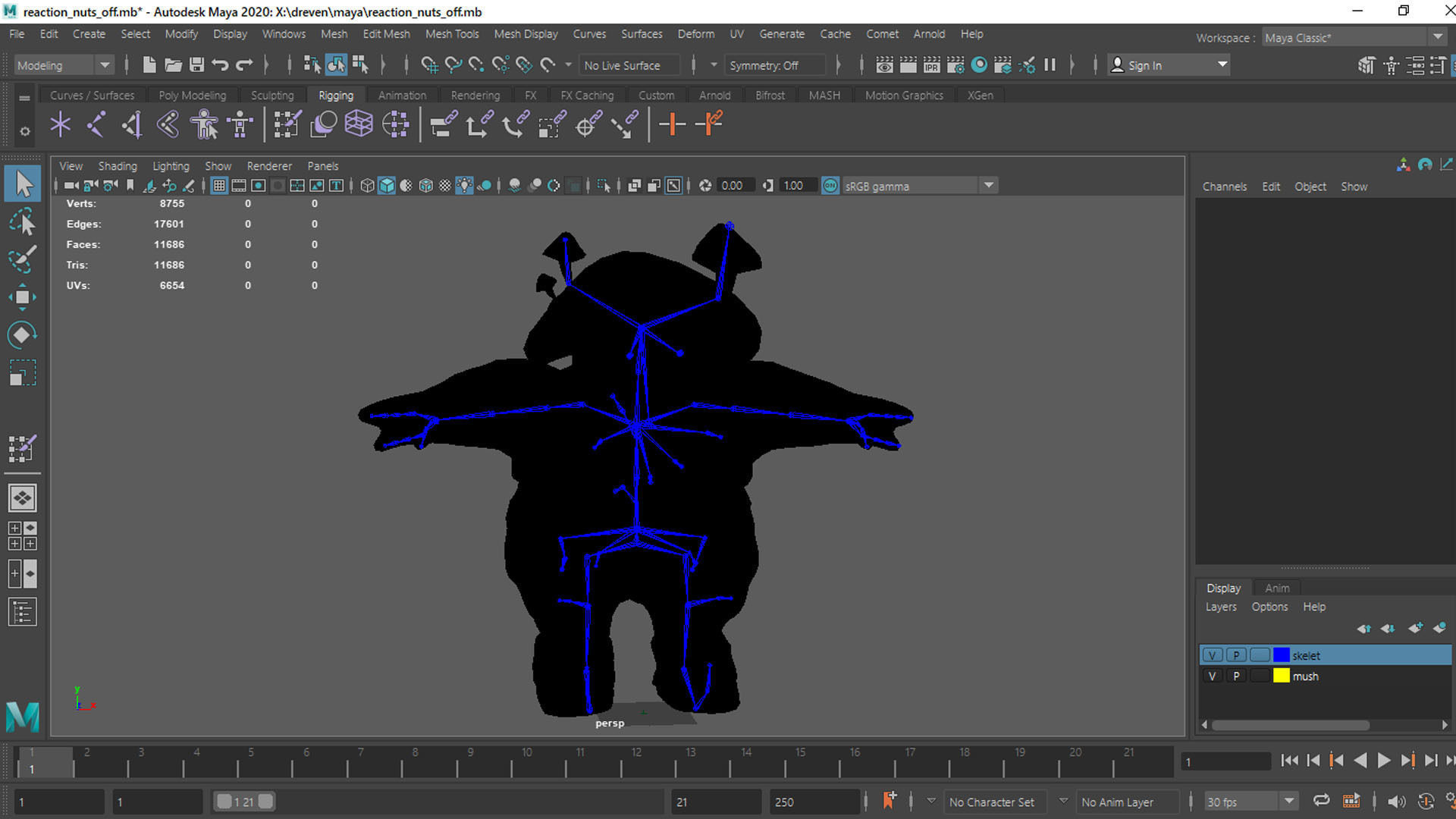 Angry Mushroom 3D character Low-poly 3D model_12