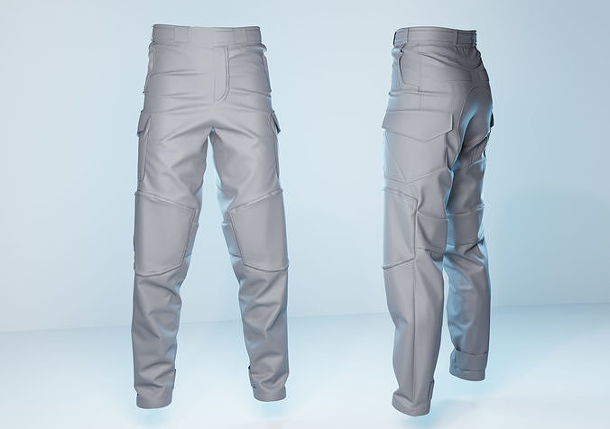 Semi Tactical Pants 3D model