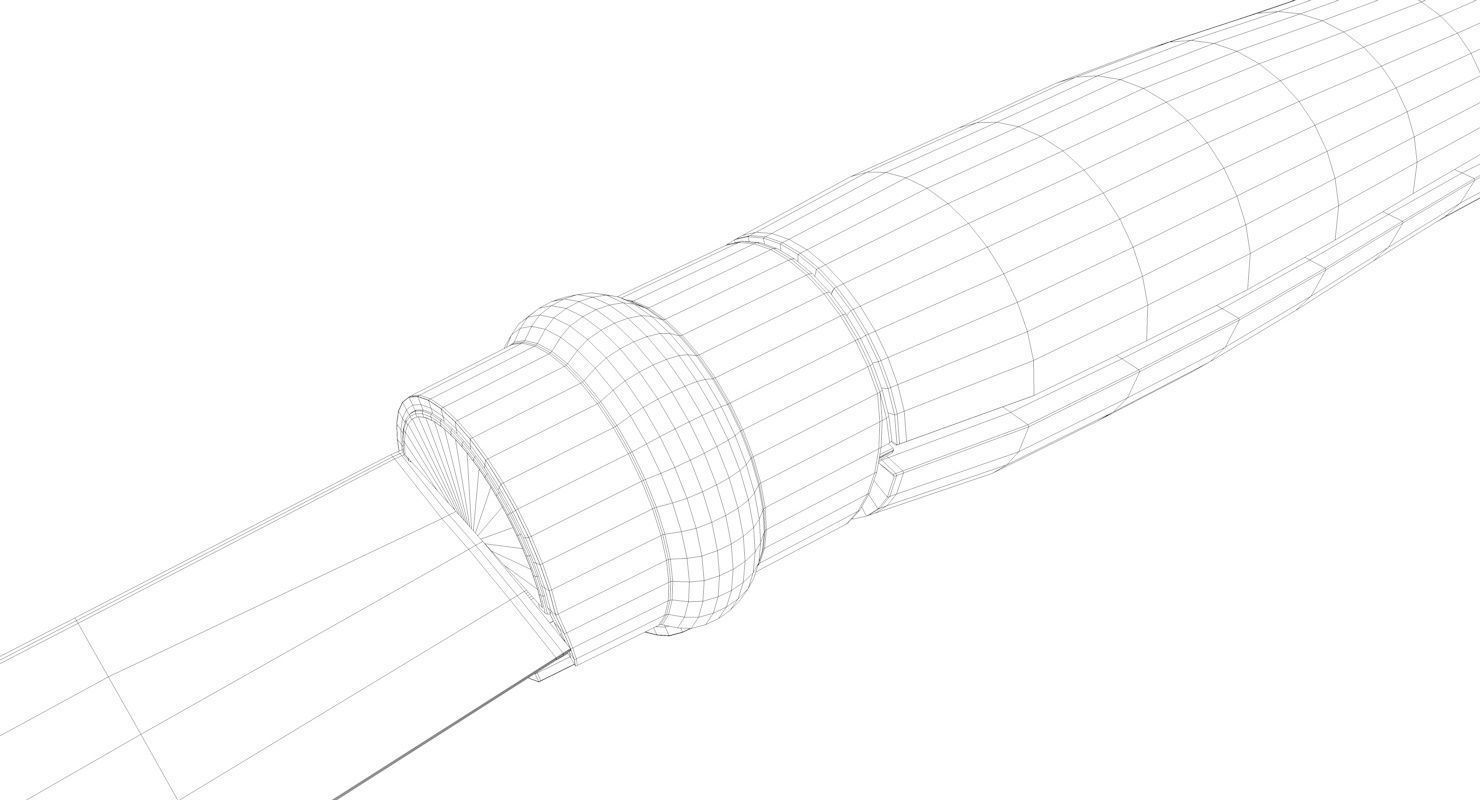 Opinel knife 3D model_7
