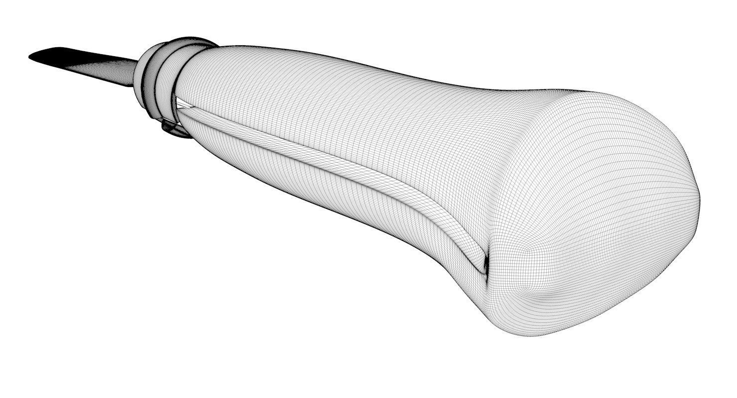 Opinel knife 3D model_9