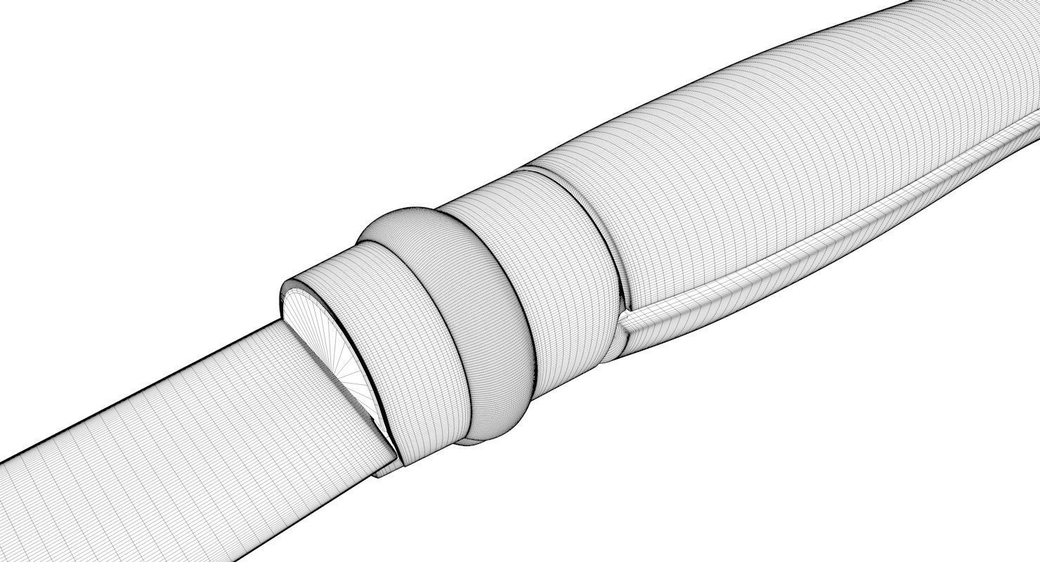 Opinel knife 3D model_6