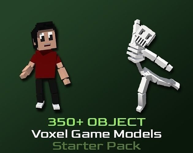 Voxel Game Models - Starter Pack 3D model