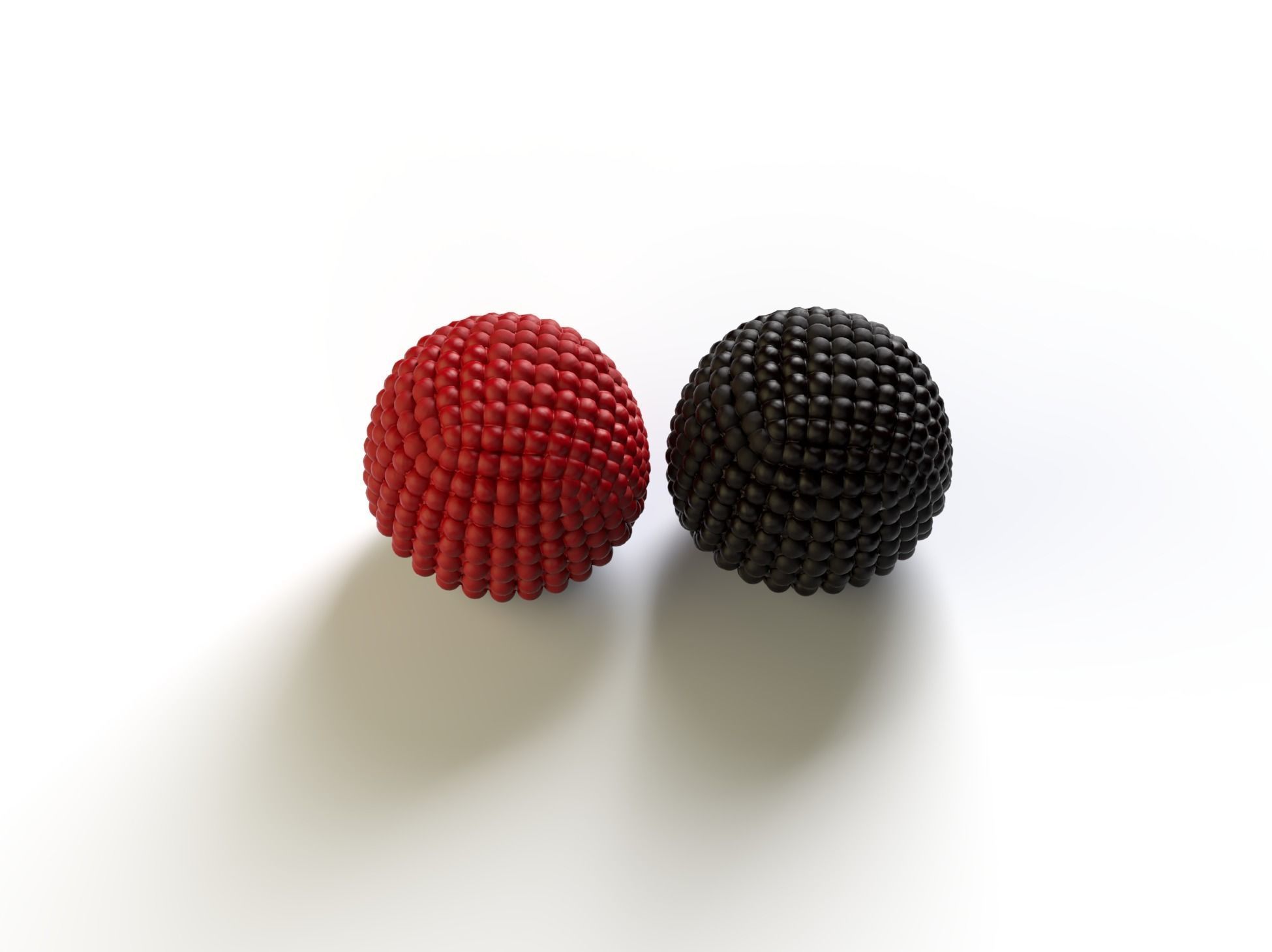 Framboises candy 3D model_3