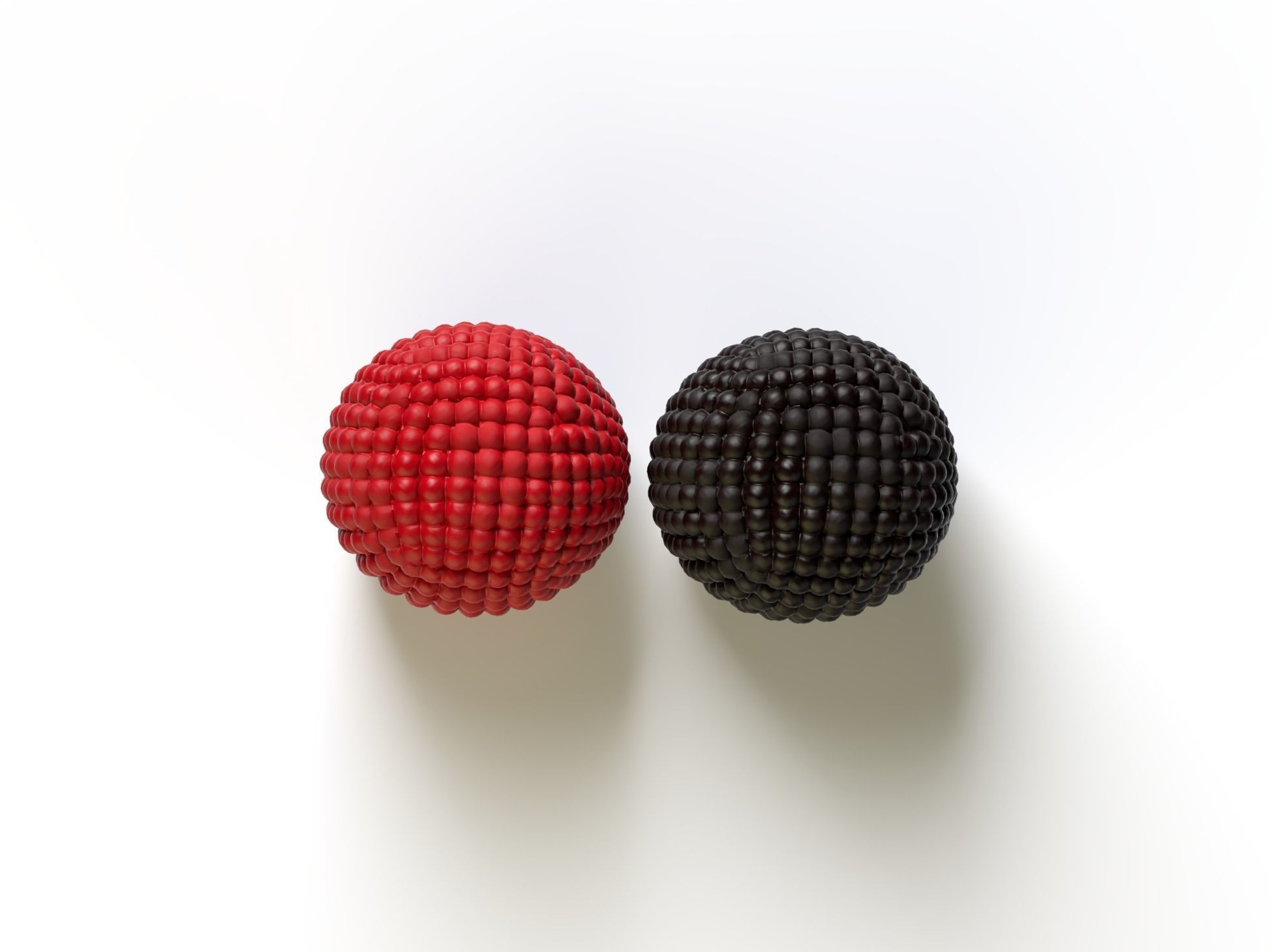 Framboises candy 3D model_4