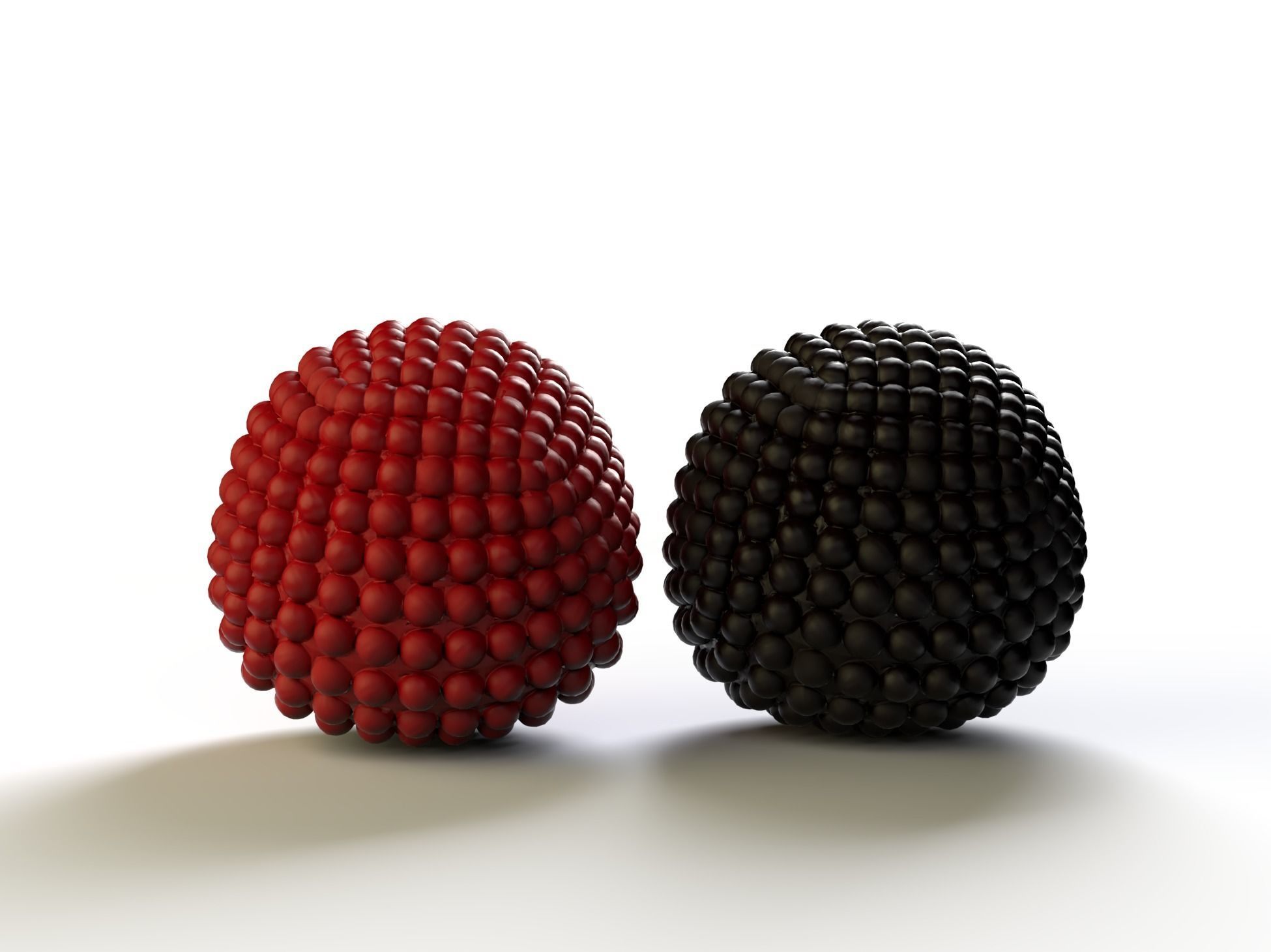 Framboises candy 3D model_1