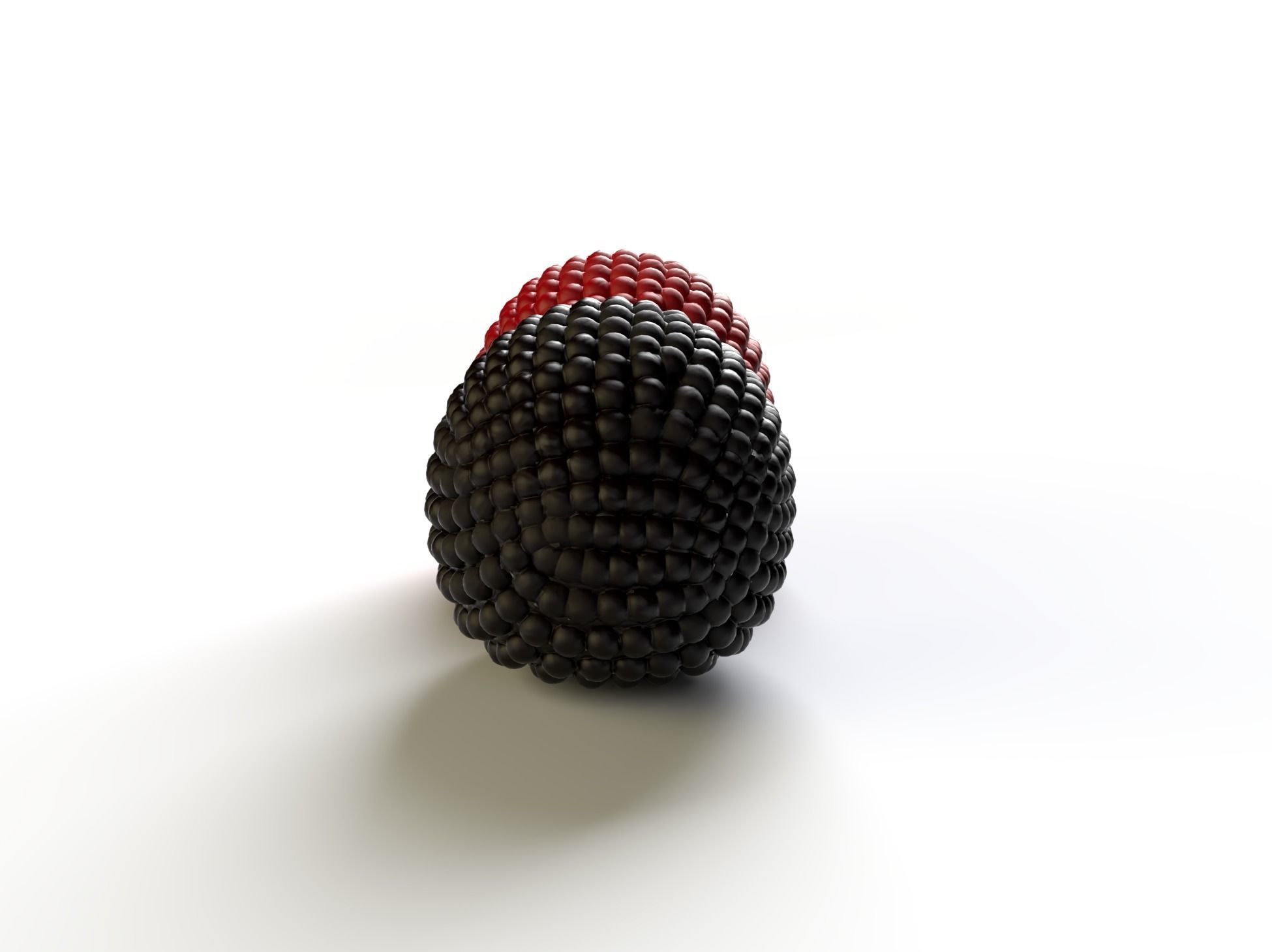 Framboises candy 3D model_2