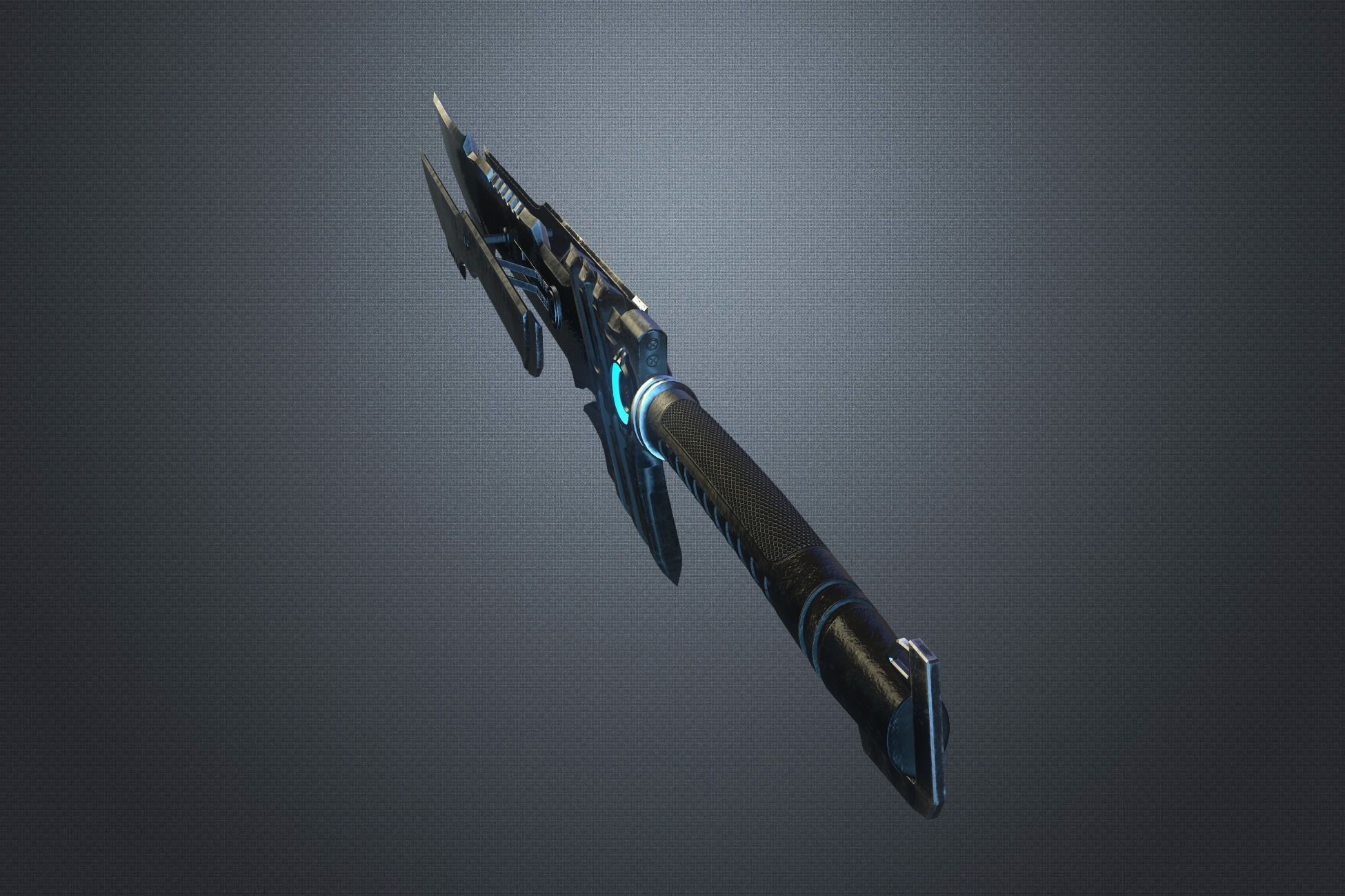 Sci-fi Short Sword Low-poly 3D model_4