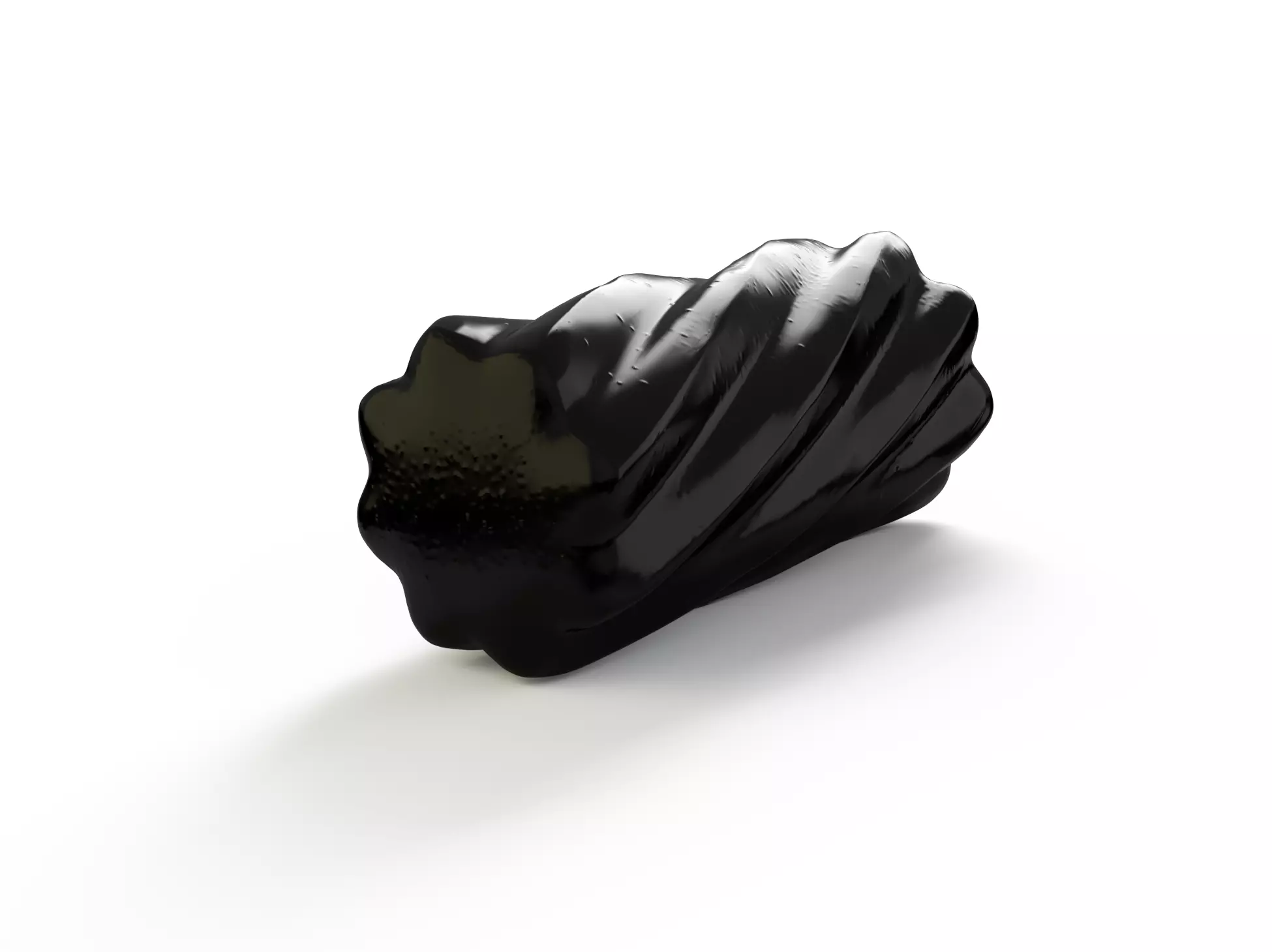 Liquorice reglisse Low-poly 3D model_0