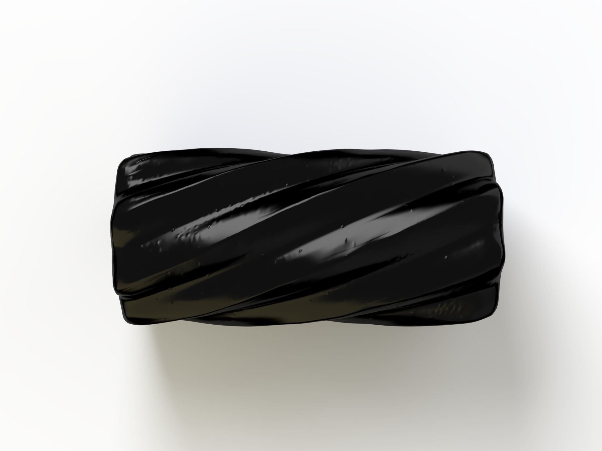 Liquorice reglisse Low-poly 3D model_1