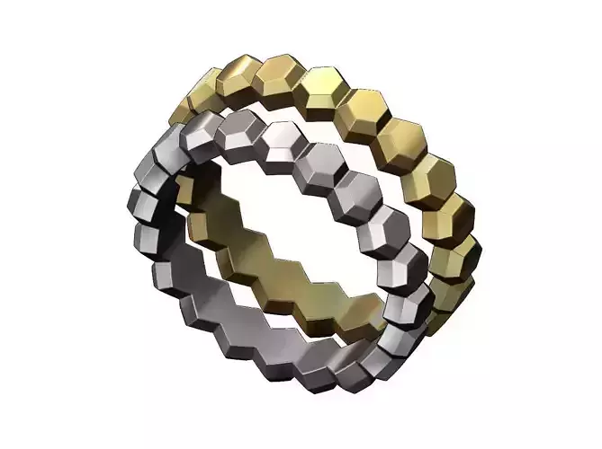 Hexagonal Faceted norrow band