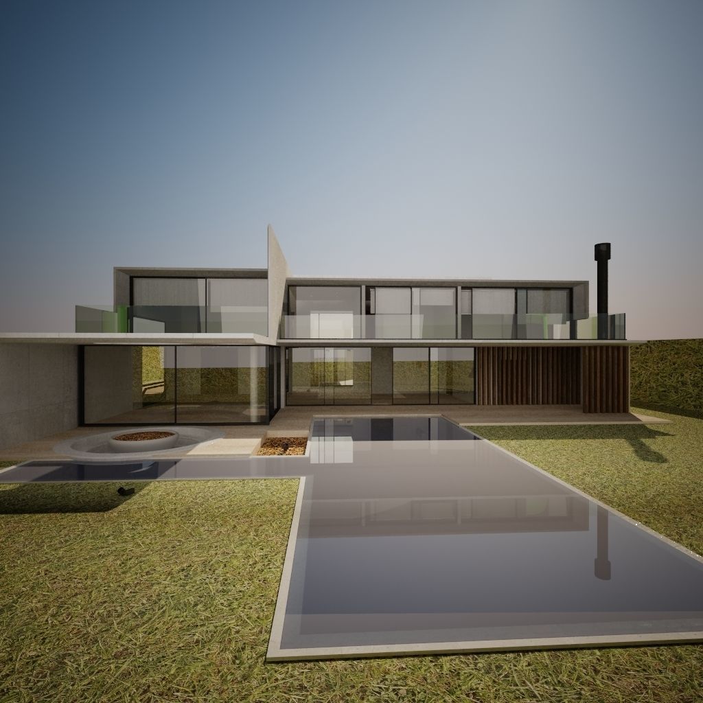 Modern House 3D model_2