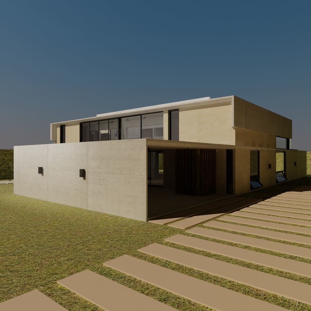 Modern House 3D model_4