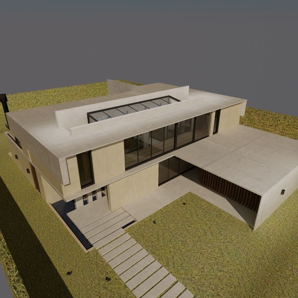 Modern House 3D model_5