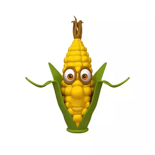 Corn Cartoon 3D model
