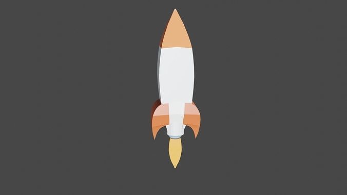 Roket rocket Free low-poly 3D model