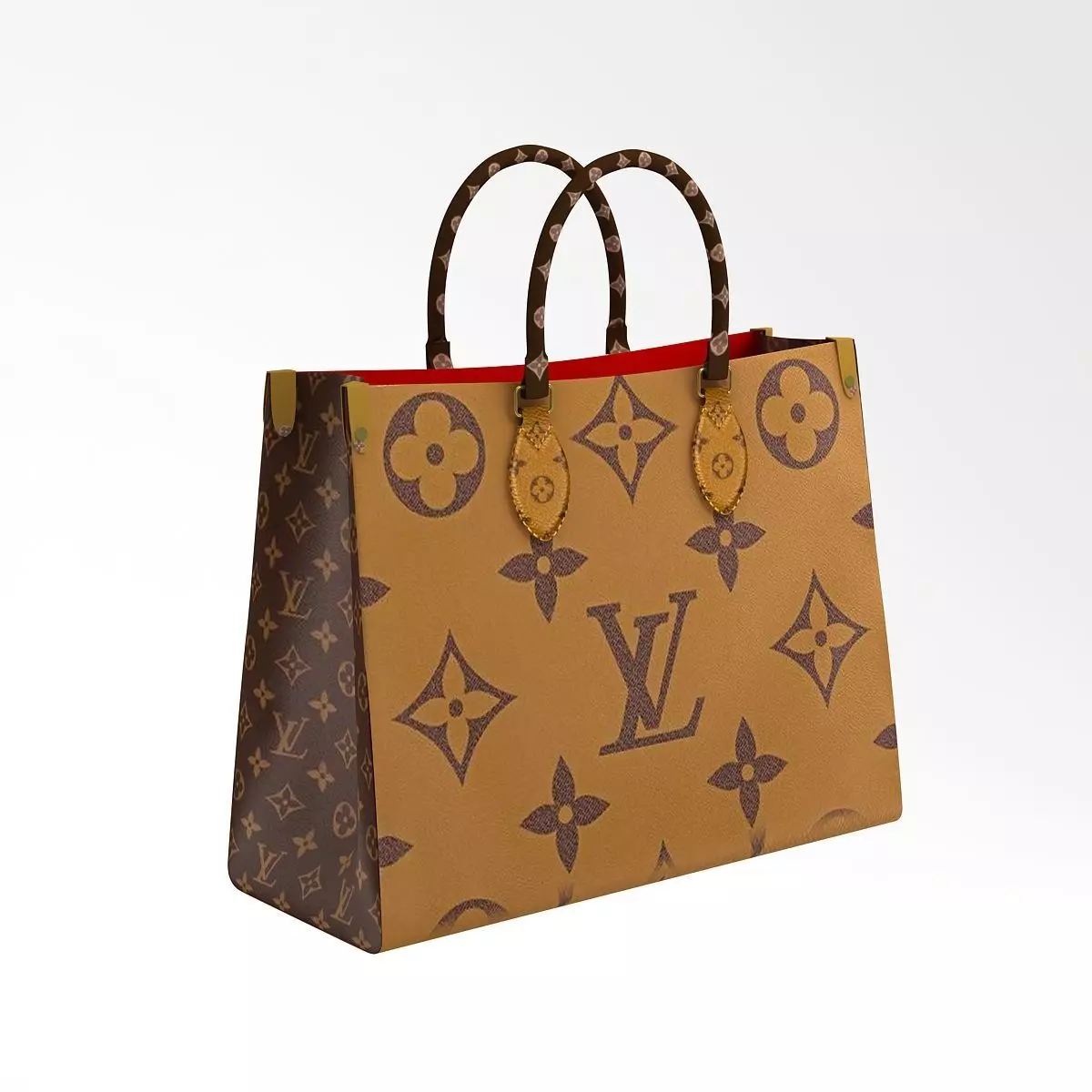 Louis Vuitton Leather Bag 2 3D model