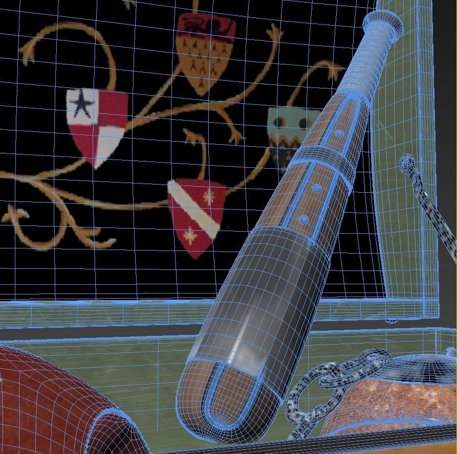 Quidditch game set 3D model_10