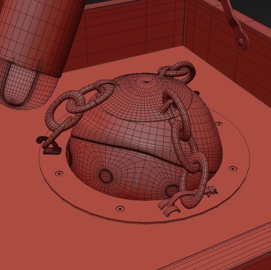 Quidditch game set 3D model_9