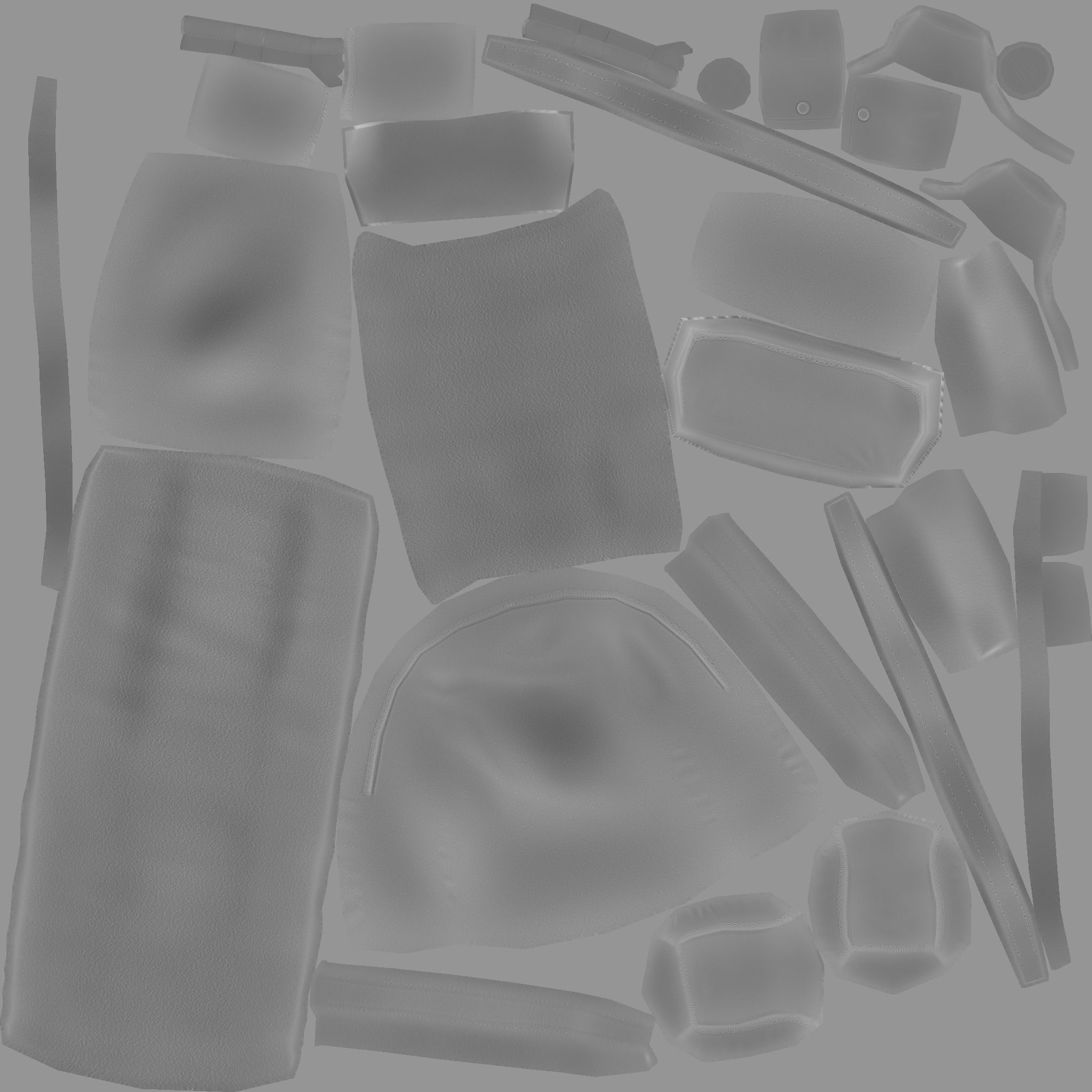 Camping Adventurer Backpack - Character Costume Low-poly 3D model_20