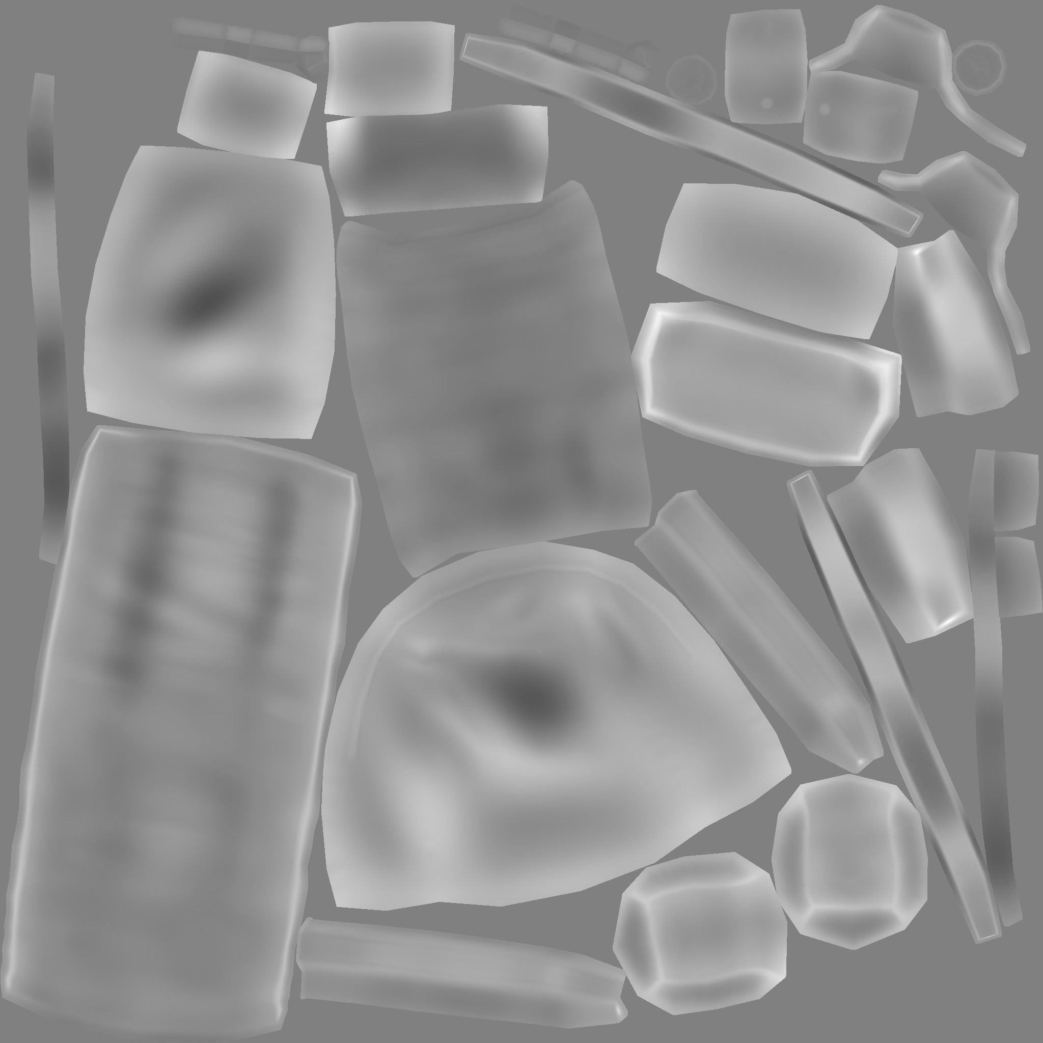 Camping Adventurer Backpack - Character Costume Low-poly 3D model_19