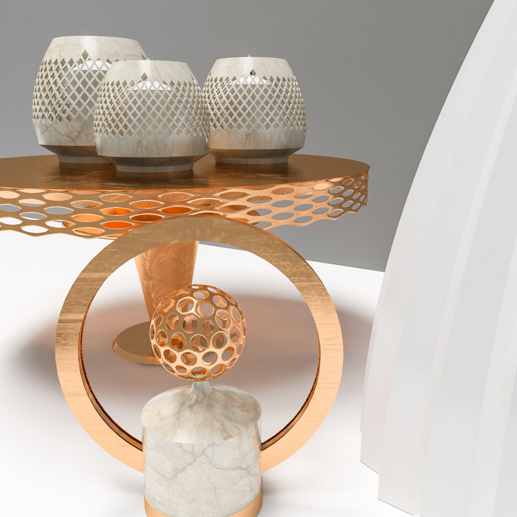 Decorative set 003 3D model_3