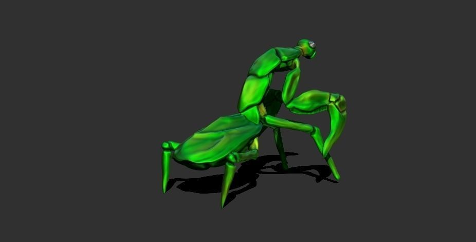Mantis Free low-poly 3D model_1