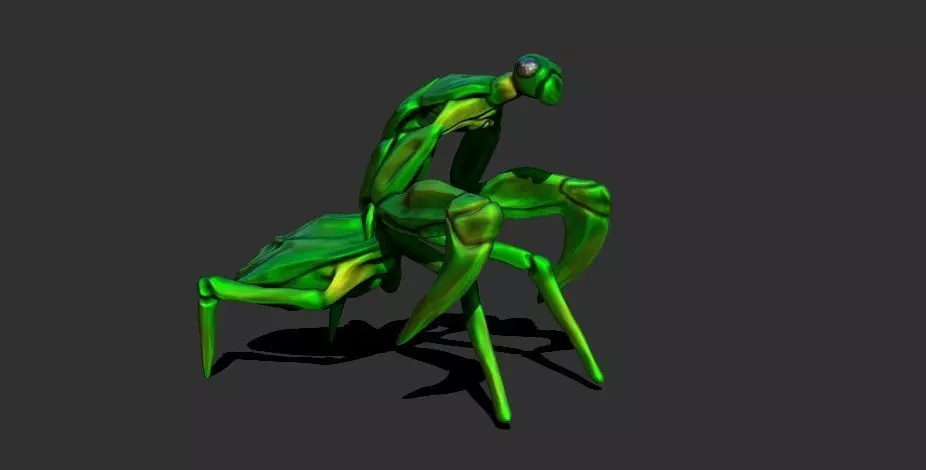 Mantis Free low-poly 3D model_0