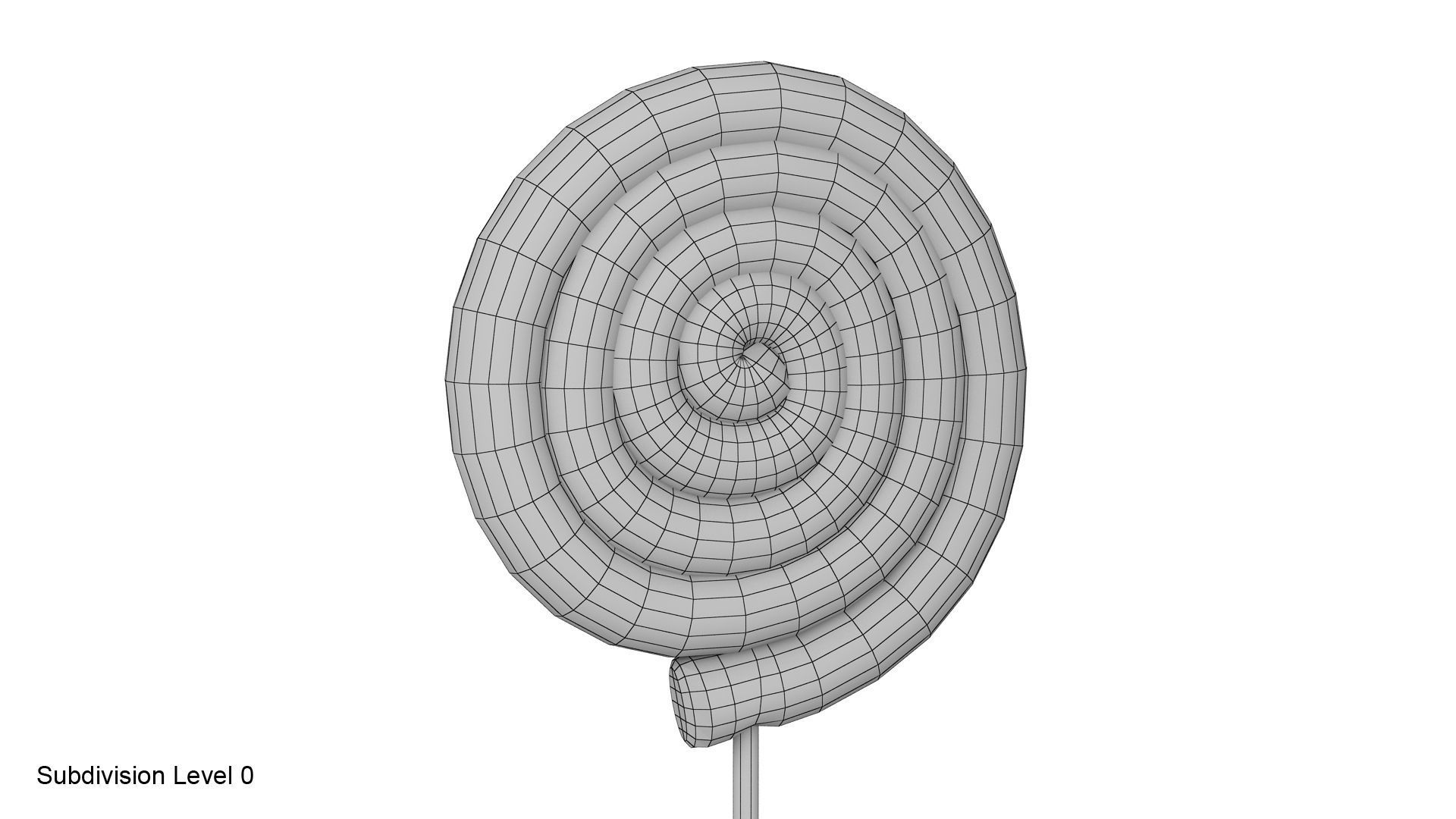 Christmas swirl lollipop 3D model_15