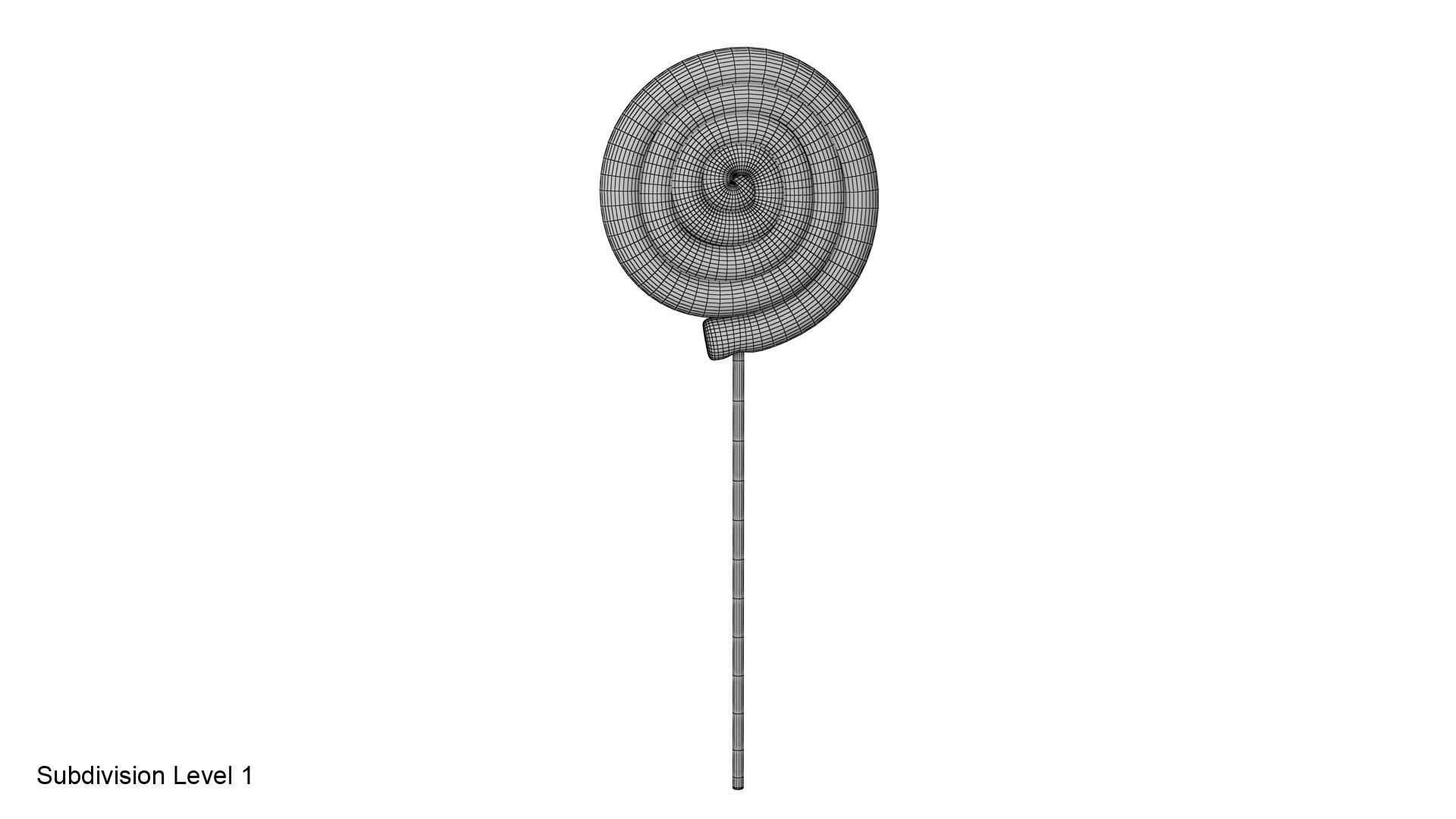Christmas swirl lollipop 3D model_19