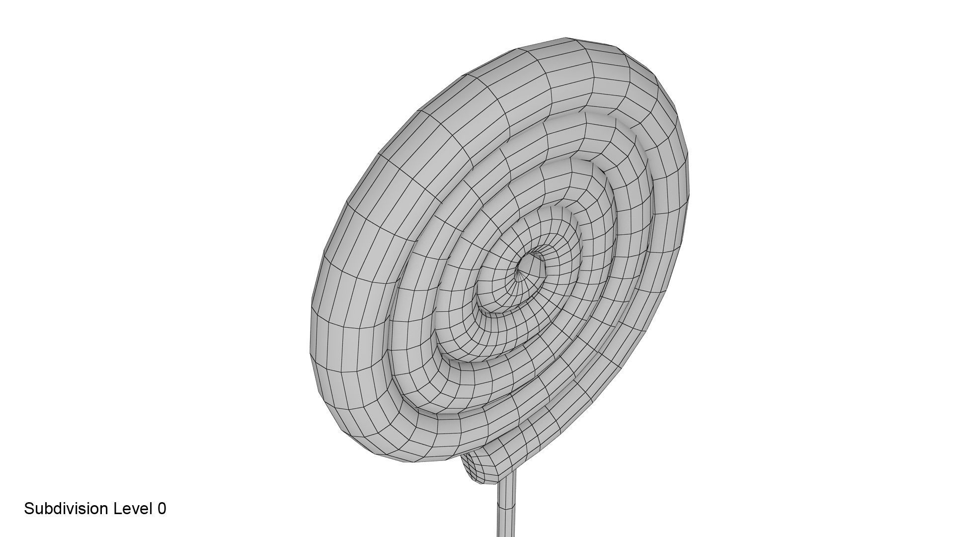 Christmas swirl lollipop 3D model_17