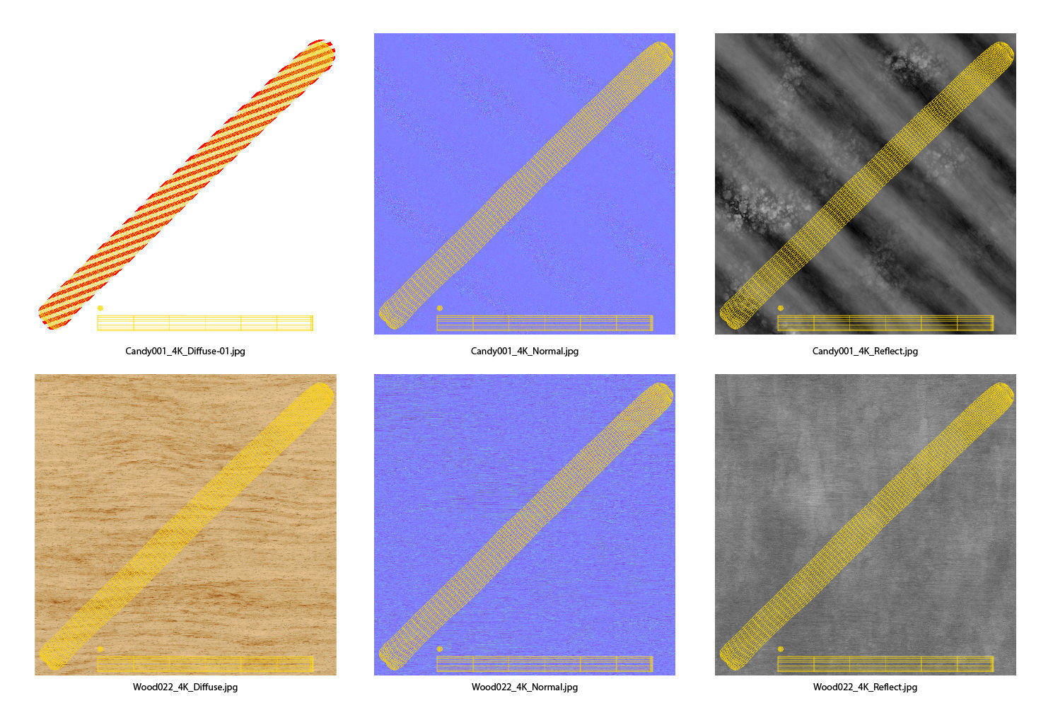 Christmas swirl lollipop 3D model_10