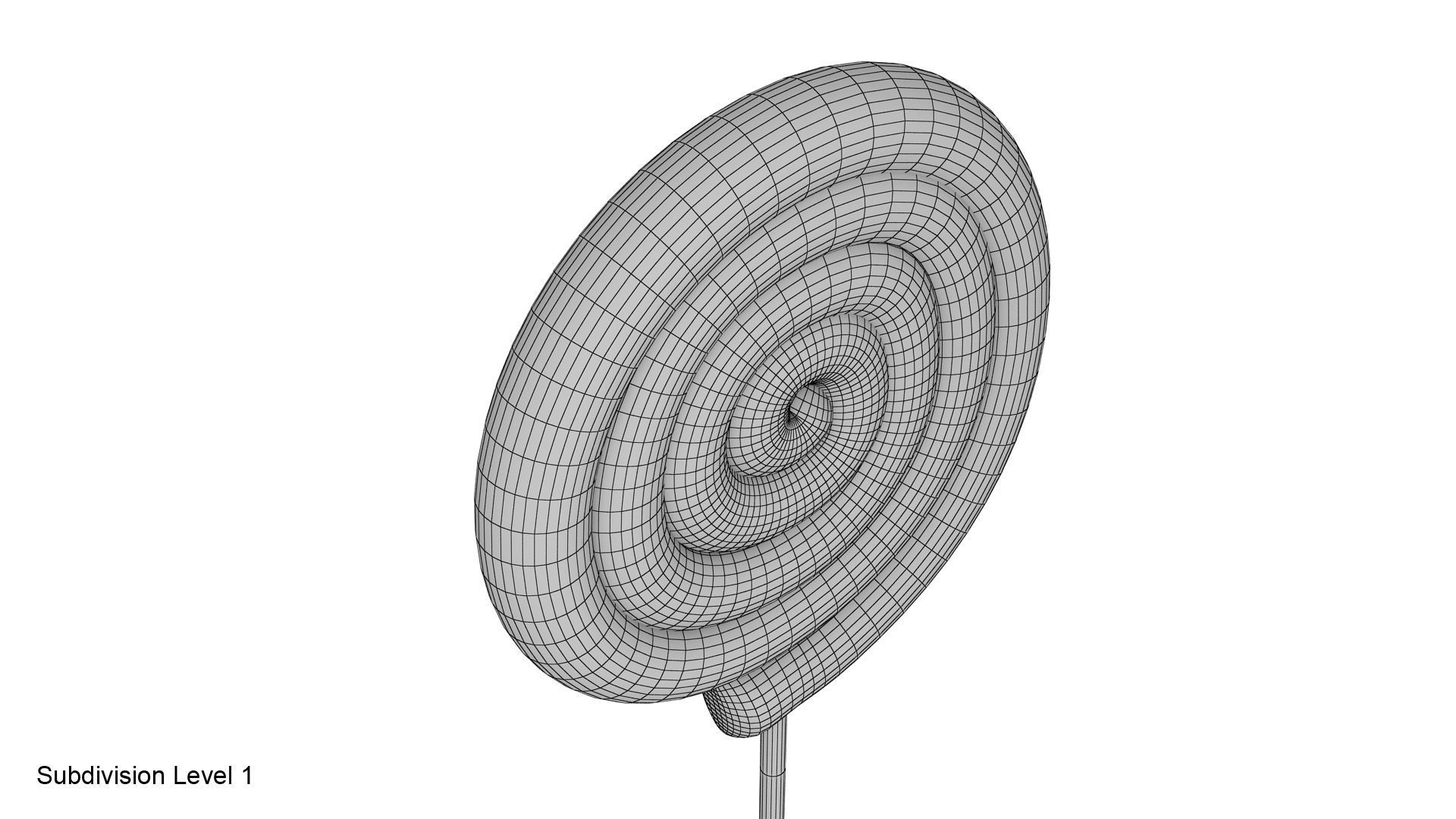 Christmas swirl lollipop 3D model_25