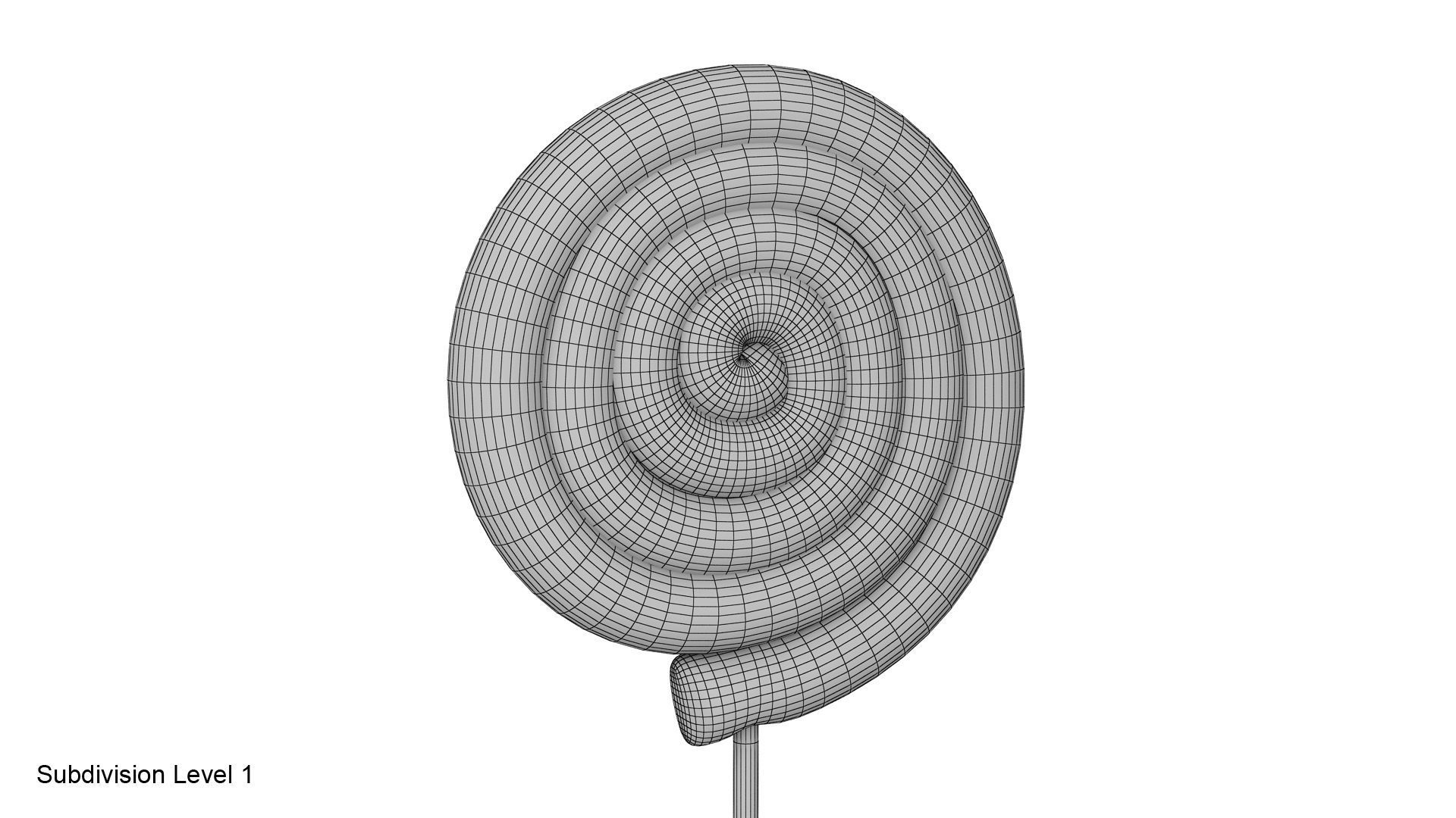 Christmas swirl lollipop 3D model_23