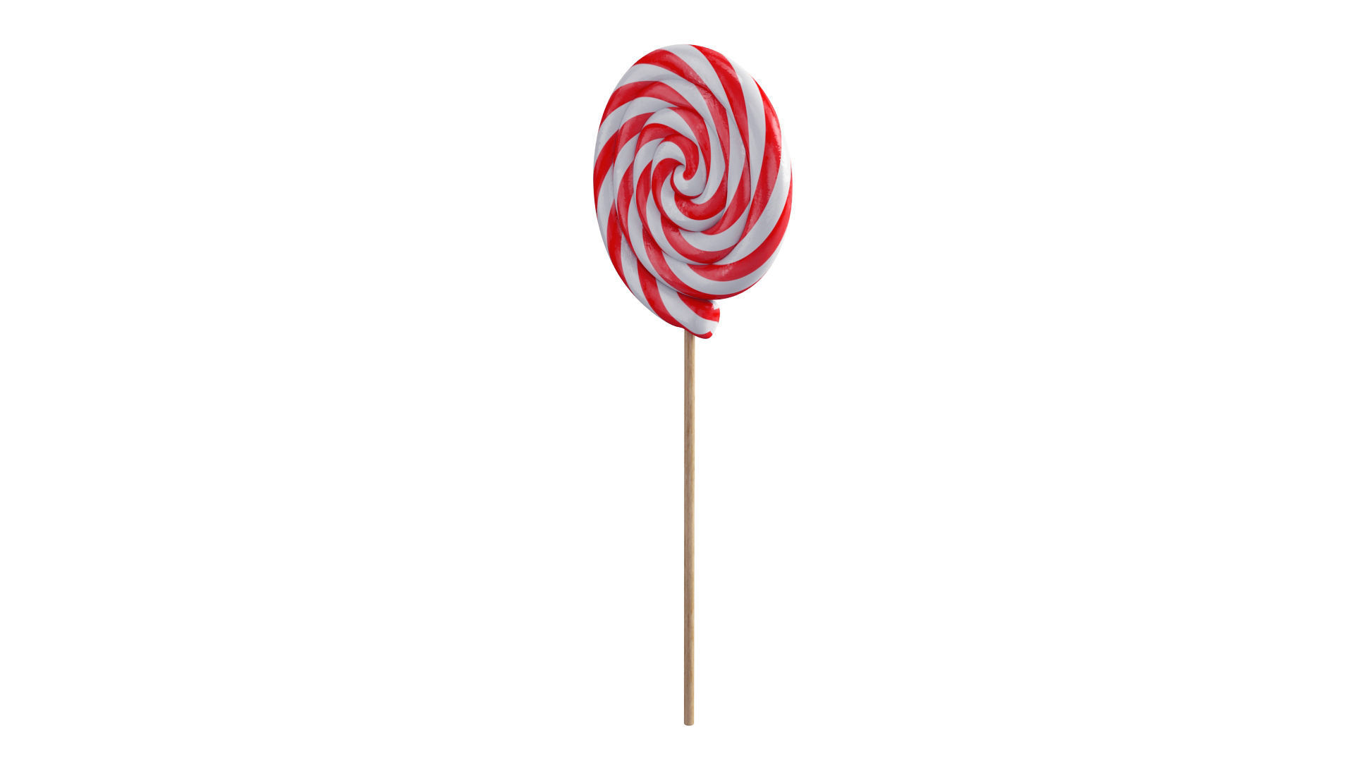 Christmas swirl lollipop 3D model_5